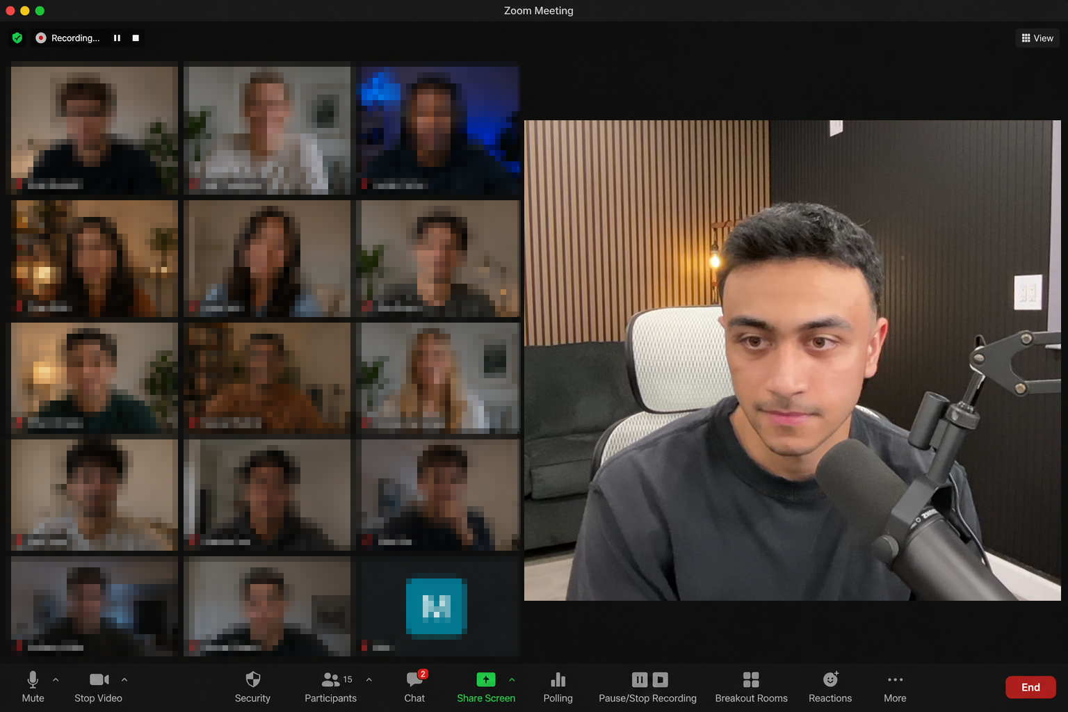 Live masterclass Zoom session